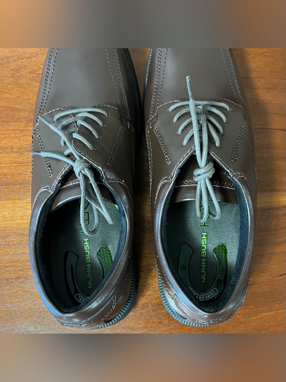 Nunn Bush Men's Bourbon Street Moc Toe Oxfords Smooth Leather Shoes Office Wear - Picture 8 of 11